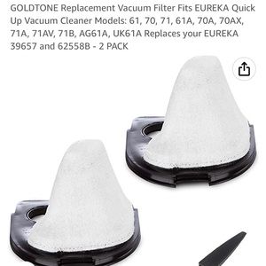 NWT Set of 2 filters for Eureka easy clean model 72 A
